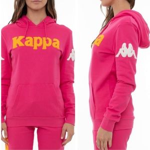KAPPA NWT 222 Banda Bluvi Hoodie Sweatshirt Pink S